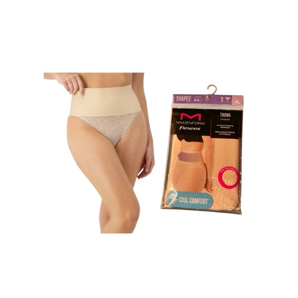 Maidenform Beige Thong Panties - Picture 1 of 7